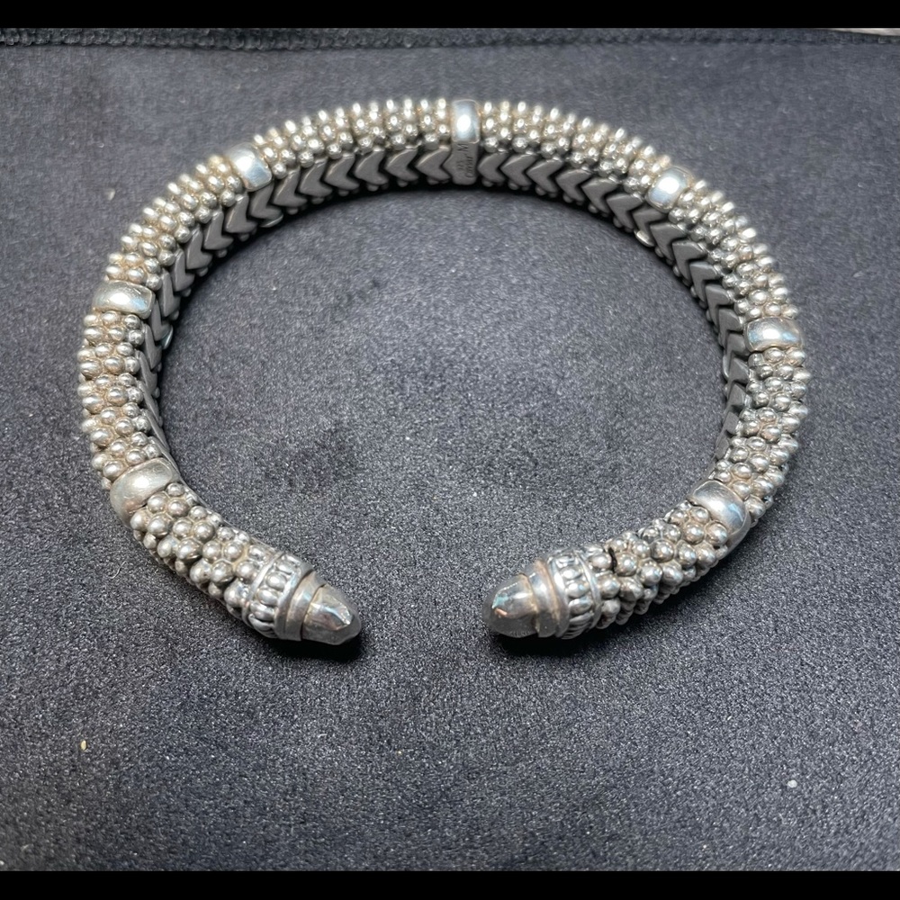 Lagos, Caviar Cuff Bracelet